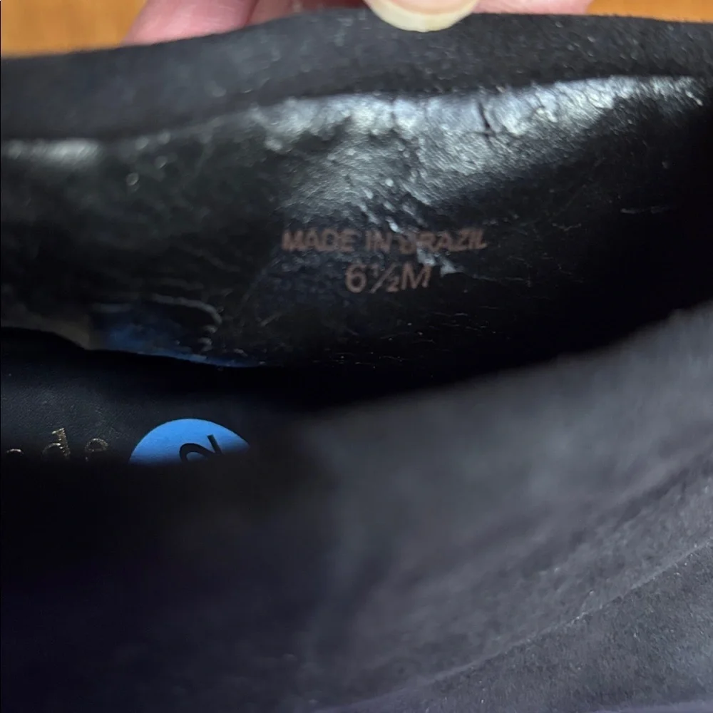 Kate Spade Black Suede Ankle Booties Women’s Size 6.5 - Picture 7 of 7